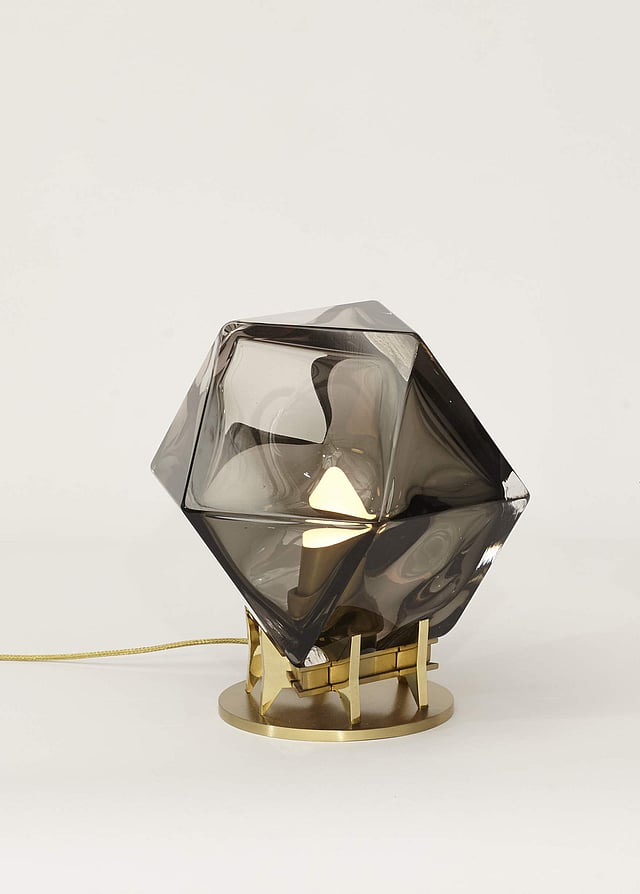 <em>Welles Double-Blown Glass Desk Lamp from Sources Unlimited </em>