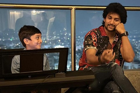 In frame: Nani with son Arjun