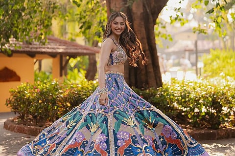 Rakul Preet dazzles in a colourful Papa Don't Preach lehenga in haldi ceremony pics