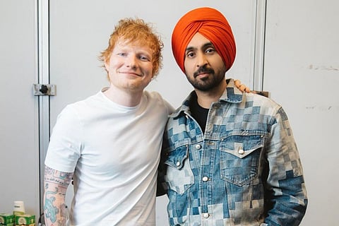 In frame: Diljit Dosanjh and Ed Sheeran