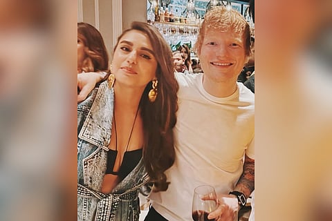 Huma Qureshi and Ed Sheeran
