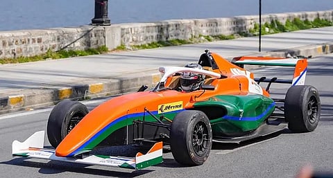 Indian Racing Festival 2024: Formula 4 cars race on the banks of Dal Lake