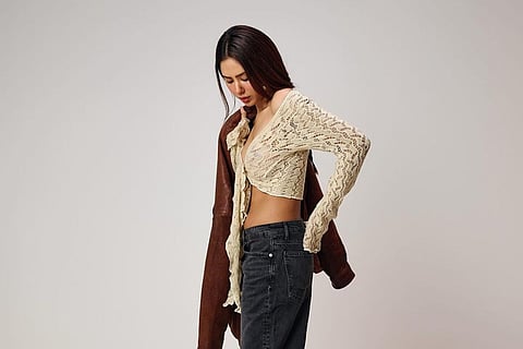 Sonam Bajwa rocks street style in a crochet crop top and jeans