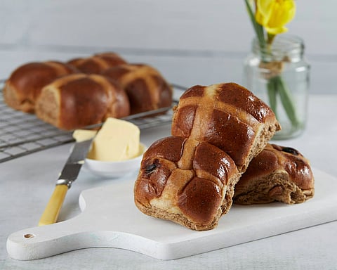 In frame: Hot cross buns