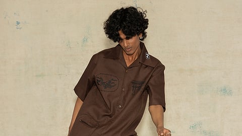 The new edit by the contemporary label, Zero Tolerance, marries gothic text with techniques of aari and zardosi