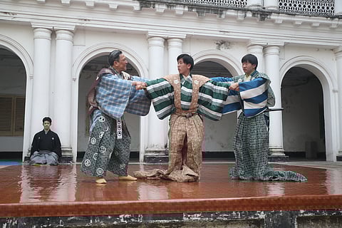 The performance in progress 