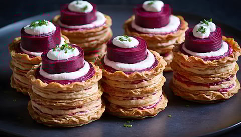 Holi 2024: This beetroot mille-feuille chaat can satiate your craving for something savoury without budging on the calorie intake
