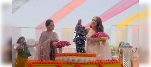 A still from the video