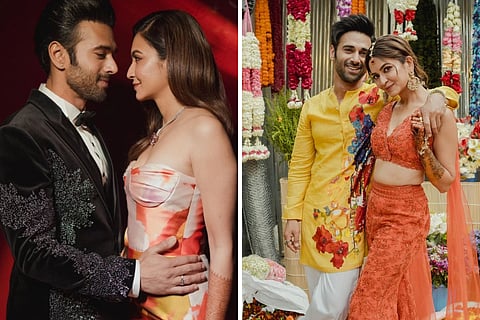 Pulkit Samrat, Kriti Kharbanda share photos from haldi and reception night