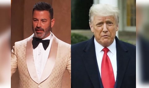 Jimmy Kimmel and Donald Trump