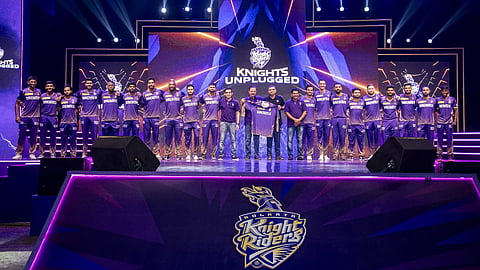 The new KKR team line-up with the new jersey