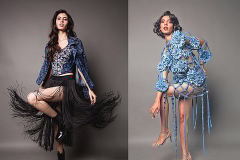 Couturier Suneet Varma pushes the boundaries of denim fashion with his latest collaboration