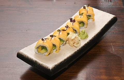 Spicy Mango Sushi Rolls