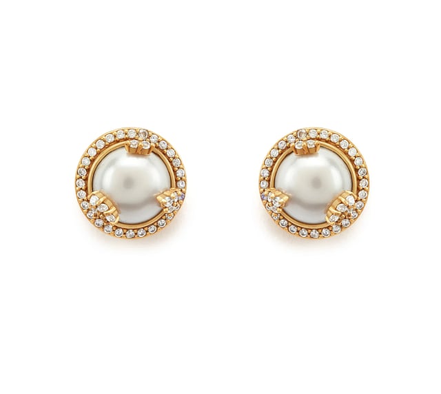 Aulerth - Opaline Ivory Studs  