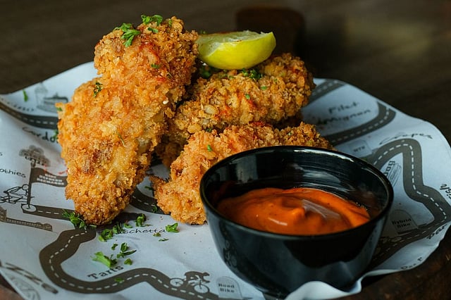 The cloud kitchen also serves chicken wings and french fries, among other things