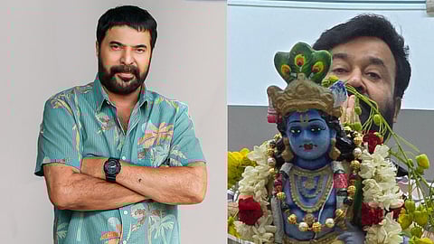 In frame: Mammootty (L), Mohanlal (R)