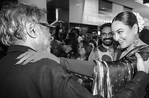 Sonakshi Sinha and Sanjay Leela Bhansali 