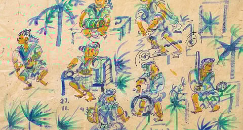 Untitled watercolour on paper