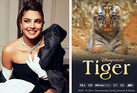 Priyanka Chopra; (right) A still from the documentary