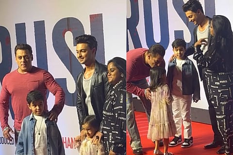 In frame: Salman Khan with Arpita Khan and her family
