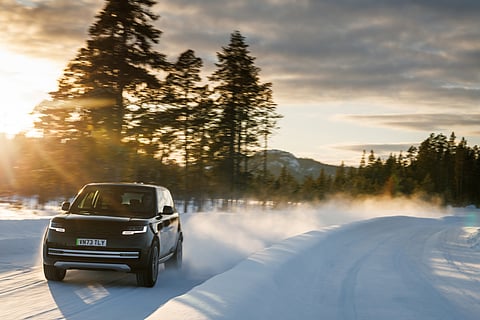 Range Rover Electric testing