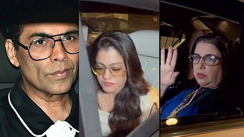 In frame: Karan Johar Kajol, Farah Khan (from L to R)