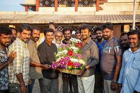 Superstar Rajinikanth wraps the shoot for Vettaiyan; photo from the set goes viral