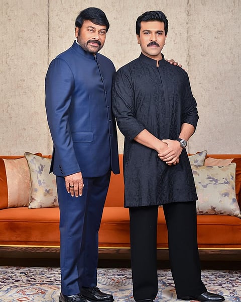In frame: Ram Charan (L); Pawan Kalyan (R)