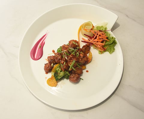 In frame: Scrambled tofu