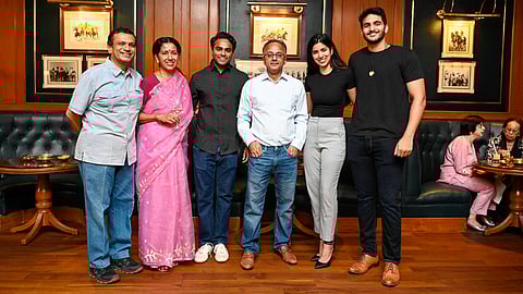 (L-R) Narayan Ramachandran, Shobha Narayan, Amaan Kulatunga, KP Balaraj, Aishwarya Sreenivas & Sanjay Dasari