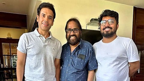Tusshar Kapoor with Sangeeth Sivan