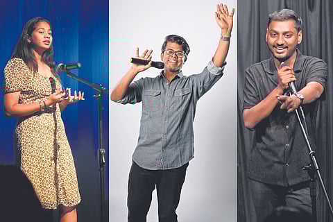 (L-R): J Vanshitha, Yogesh Jagannathan, and Krithin Kumar