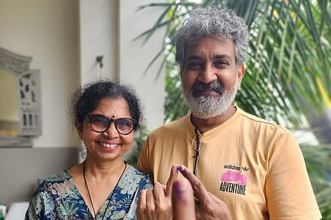 SS Rajamouli 'flew from Dubai' to exercise his franchise in the 2024 Lok Sabha elections