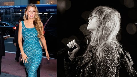 In frame: Blake Lively (L); Taylor Swift (R)