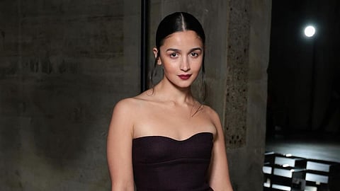 Alia Bhatt reigns supreme in a black midi dress at the Gucci Cruise show in London