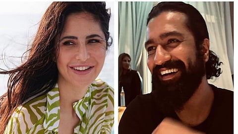 Katrina Kaif (L); Vicky Kaushal (R)