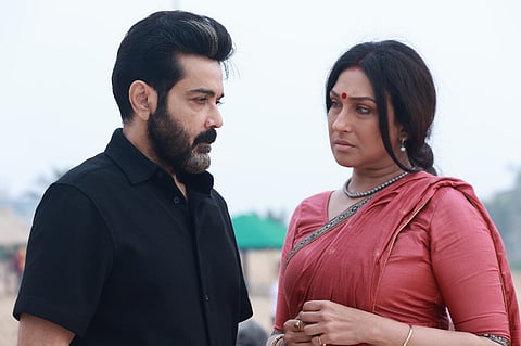 Prosenjit-Rituparna in a still from the film