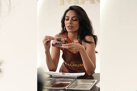 Sobhita Dhulipala enjoying her ice cream break