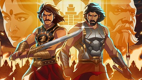 A poster of Baahubali: Crown of Blood