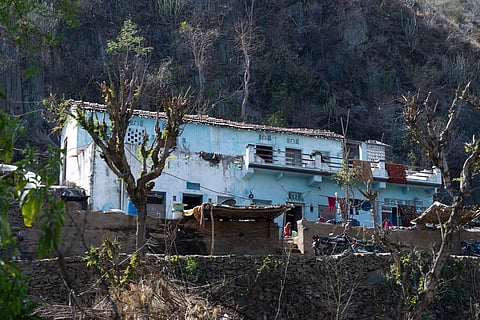 A photograph on display at the exhibition  