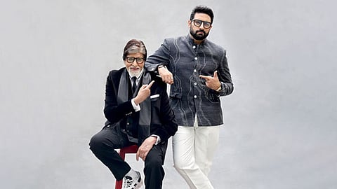 Big B pens heartfelt note for Abhishek’s work in latest film: You are Arjun Sen