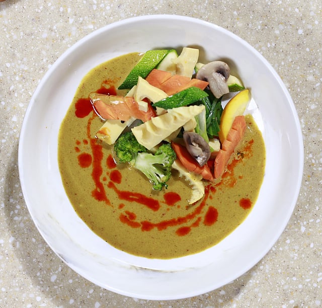 Smoked Bamboo Shoot & Vegetable Sauce