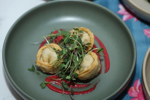 Water Chestnut & Cheese Dumplings
