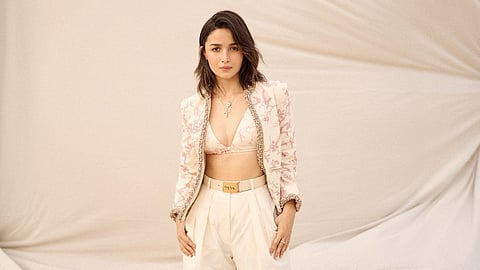 Alia Bhatt stuns in breezy floral Sabyasachi pantsuit for the Ambani pre-wedding