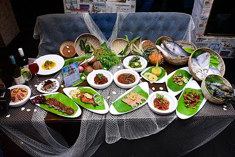 Spread at the festival