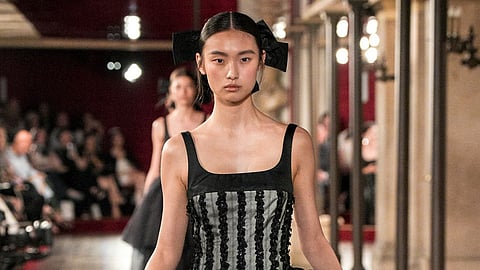 In frame: A piece from the collection donned by a model 