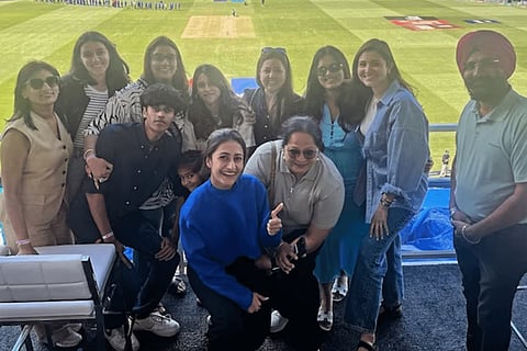 Anushka Sharma, Dhanashree Verma and Ritika Sajdeh pose together after India’s win in T20 World Cup