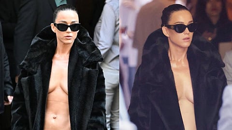 Katy Perry’s risqué fur coat look steals spotlight at Paris Haute Couture Week