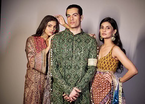 This festive collection has traditional Ajrakh prints in a modern fashion landscape