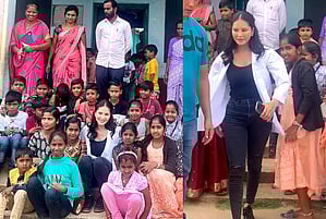 Sunny Leone shoots for upcoming film in Karnataka, visits village school